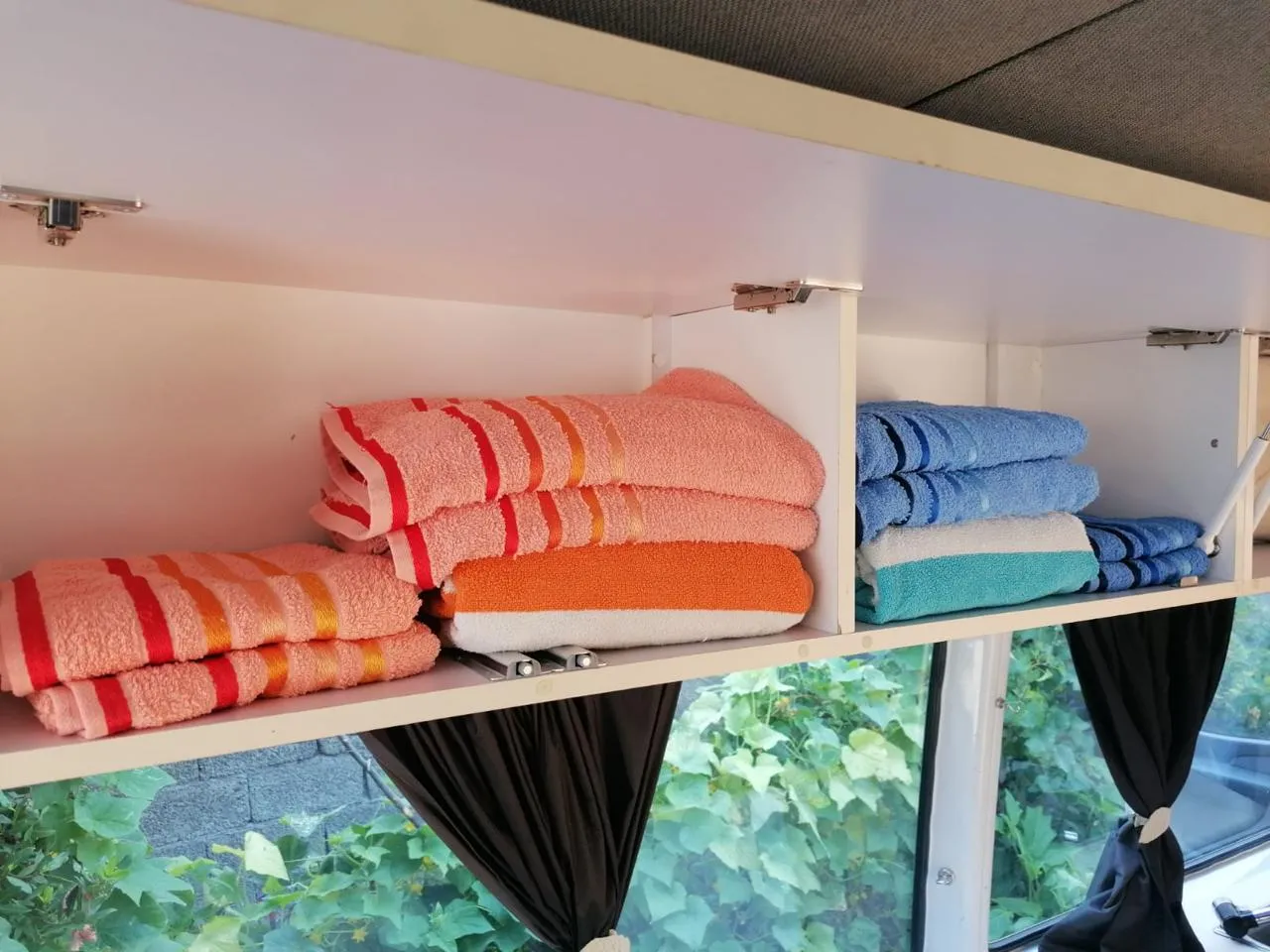 Sprinter High campervan Albania interior sleeping area for 2 people