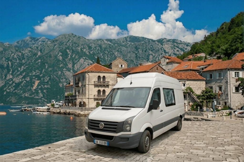 VW Crafter campervan Albania rent from €120/night Tirana