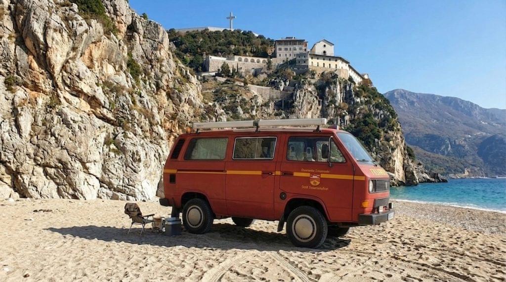 VW T3 Westfalia campervan Albania rent from €100/night Tirana