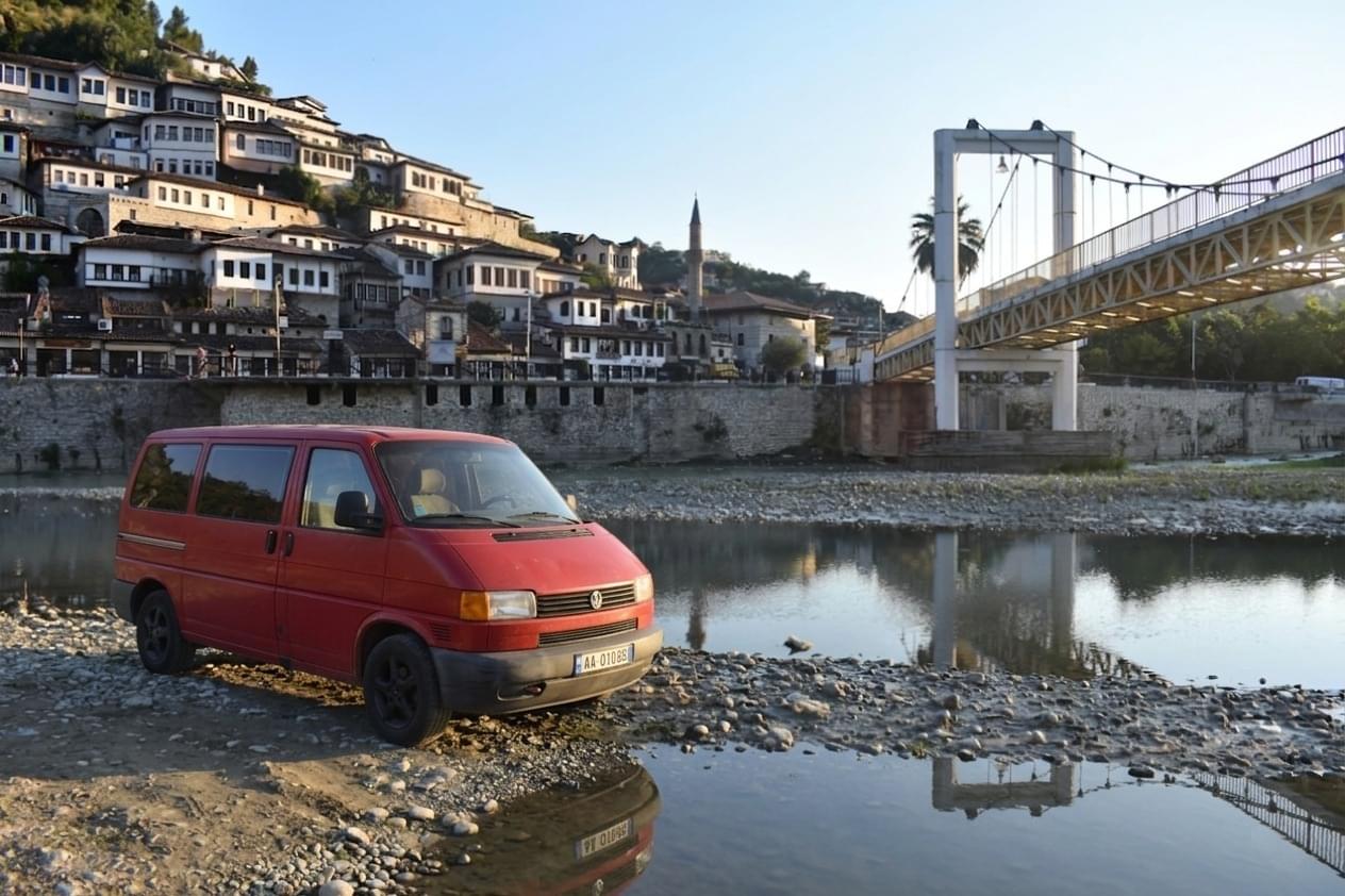 VW T4 Caravelle campervan Albania rent from €90/night Tirana